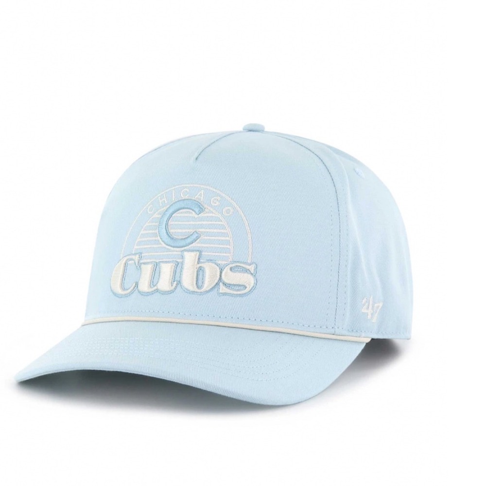 Chicago Cubs‎ 47 Brand Hitch Wander Adjustable Snapback Hat Light Blue Rope Cap